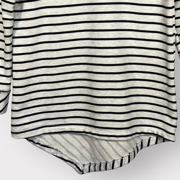 Soft Surroundings Tunic Top Women XS Blue Asymmetric Striped Nautical P74 - Picture 7 of 12